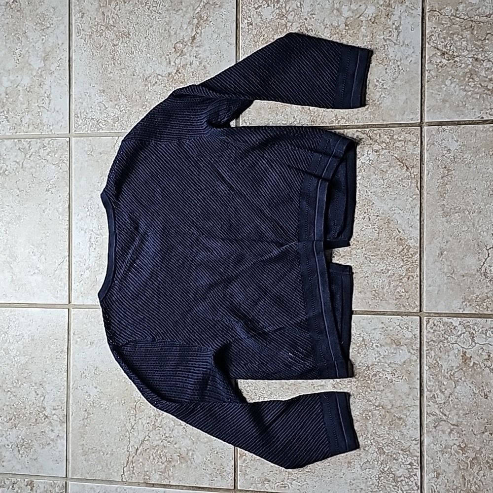 Talbots Cropped Eyelet Sweater - Picture 7 of 7